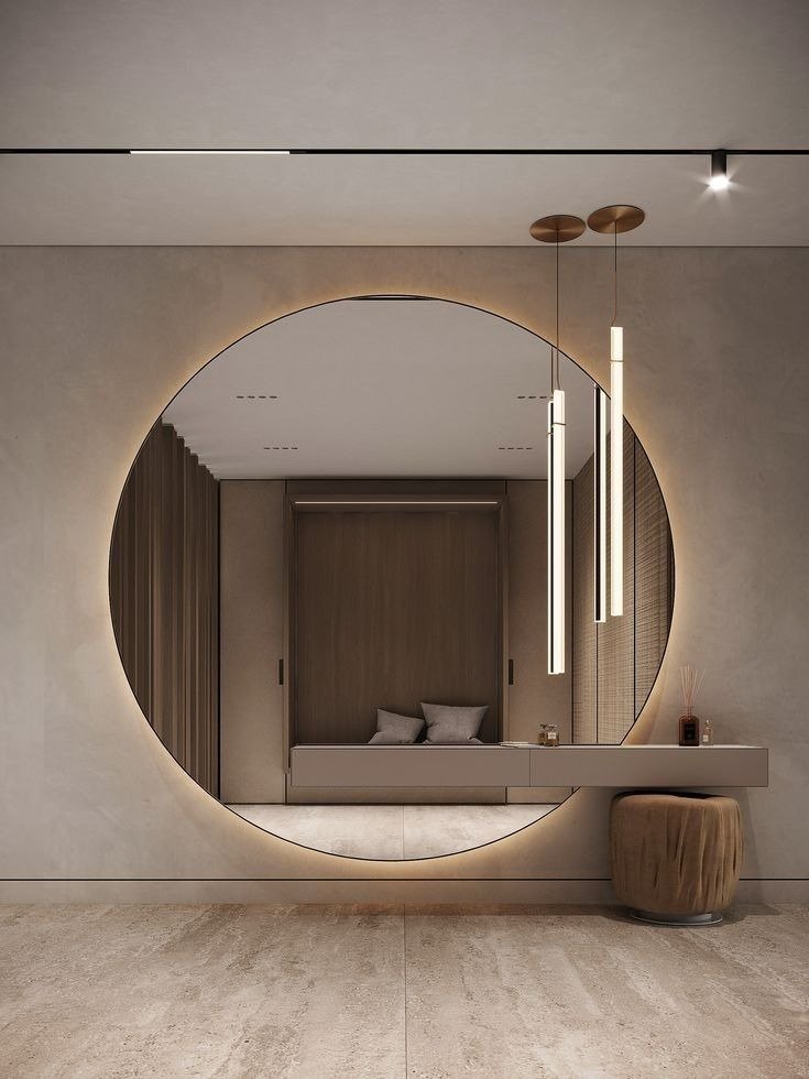 Round Mirror Dressing